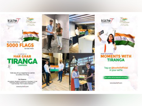 Kuche7 distributes National Flags all over India, supporting Govts HarGharTiranga Campaign