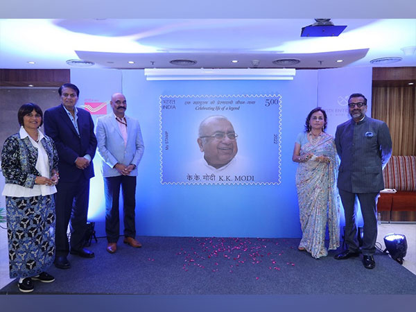 KK Modi Group commemorates late KK Modis 82nd birth anniversary with a customised My Stamp and Special Cover