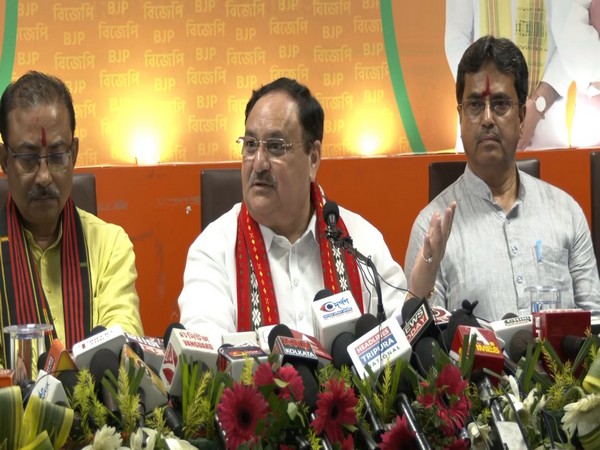 Nadda lauds "all-round development" of Tripura, slams CPI (M) for "encouraging terrorism, infiltration"