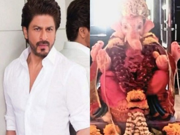 Shah Rukh Khan welcomes home his Ganpatiji with son AbRam