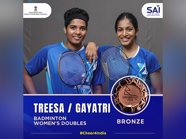 CWG 2022: Indias Treesa Jolly-Gayatri Gopichand pair claim bronze in womens doubles