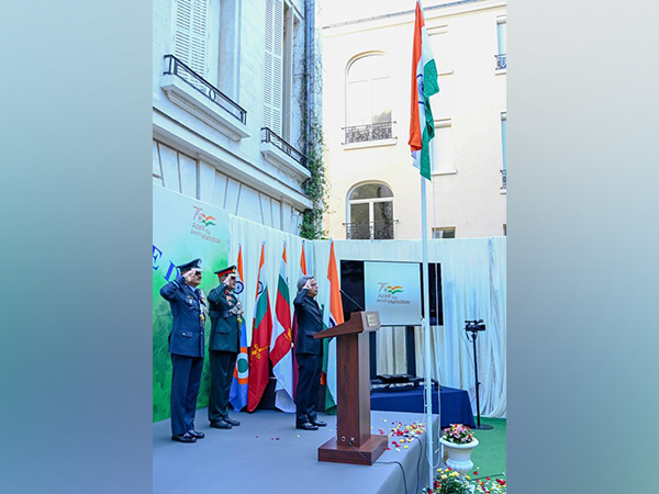 Tricolour hoisted at Embassy in Paris on Indias 76th Independence day
