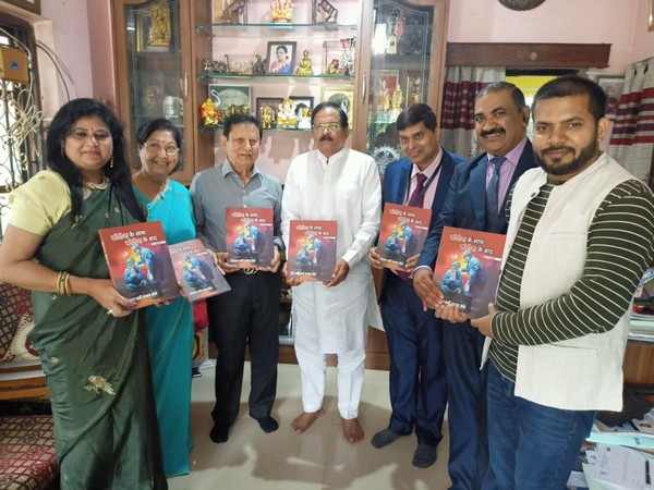 Indore-based author Dr A K Dwivedis book "Corona ke Saath aur Corona ke Baad" released by Union Minister in Goa