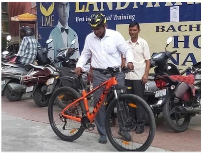 Senior IAS officer’s passionate initiative for earth, cycles to office every day