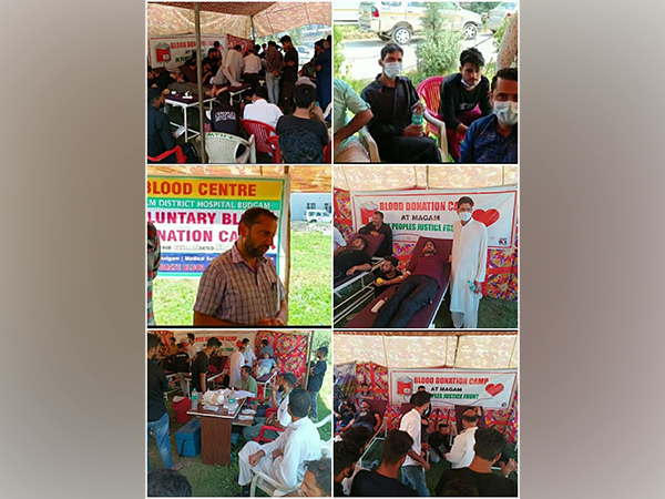 JK Peoples Justice Front holds blood donation camp in Budgam