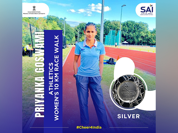 CWG 2022: Indian athlete Priyanka Goswami clinches silver in womens 10000 m race walk