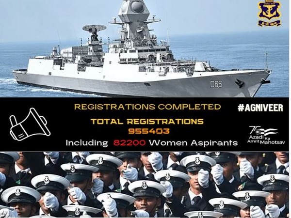 Over 80,000 women candidates register for Indian Navys Agniveer scheme