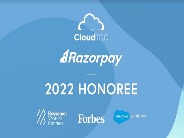 Razorpay becomes the only Indian company to be listed on Forbes Cloud 100 List of the best private cloud companies in the world